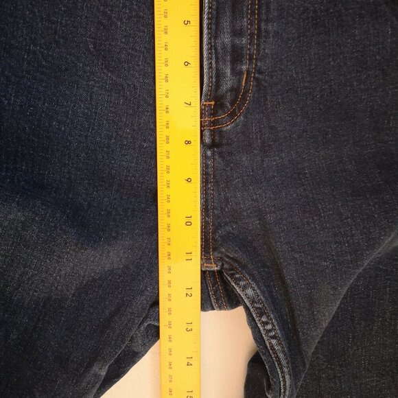 Calvin Klein Jeans Ladies Size 8 Dark Wash High Rise Bootcut Blue Jeans - Picture 11 of 12